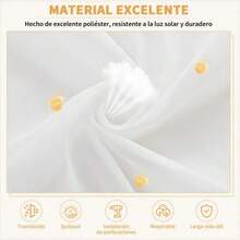 Cortinas de Poliéster 100% Lavables 137x230 cm, Disponibles en 1 o 2 Paneles, Tela Suave con Protección Solar, Versátiles para Sala Dormitorio Oficina Hogar, Varios Colores Disponibles, Ideal para Uso Personal y Regalo - rosa - Ver 6