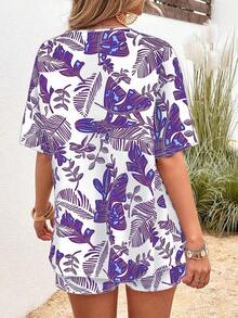 Conjunto de dos piezas para mujer para uso diario - Azul - Ver 2