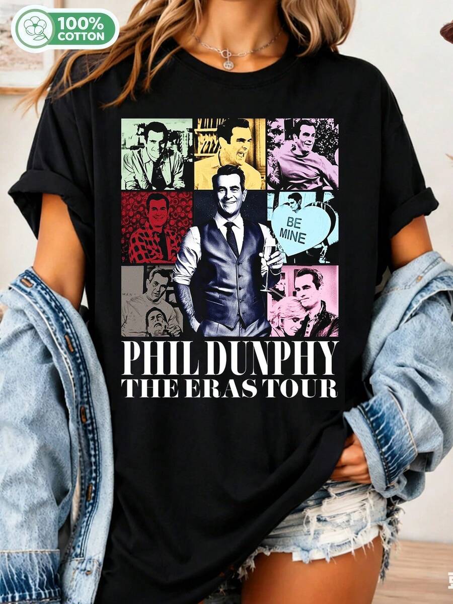 Vintage Phil Dunphy T-Shirt, Phil Dunphy T-Shirt, Phil Dunphy Sweater, Phil Dunphy Gift, Phil Dunphy Tee - Black - View 1