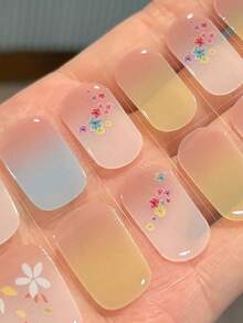 半固化凝胶美甲贴,20片装,持久耐用,沙龙级品质,易于粘贴和卸除,需配合UV灯使用 - 彩色 - 查看 6