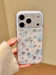 Ốp điện thoại họa tiết sứa nơ, tương thích với iPhone 17 Pro Max/17 Pro/17 Air/17/16 Pro Max/15/14 Pro/13/12/11, ốp mềm chống sốc, phong cách retro dễ thương kiểu INS, một chiếc ốp điện thoại không thể thiếu cho các cô gái. - Sứa nơ - Xem 5