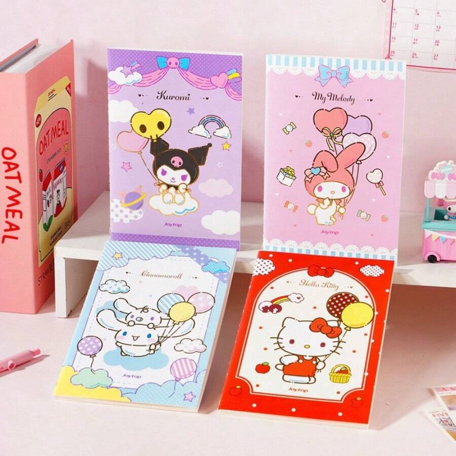 Sanrio Hello Kitty A5 筆記本系列，高品質外觀 Kuromi A5 筆記本，可愛日記手帳本 - 多款 - 查看 1