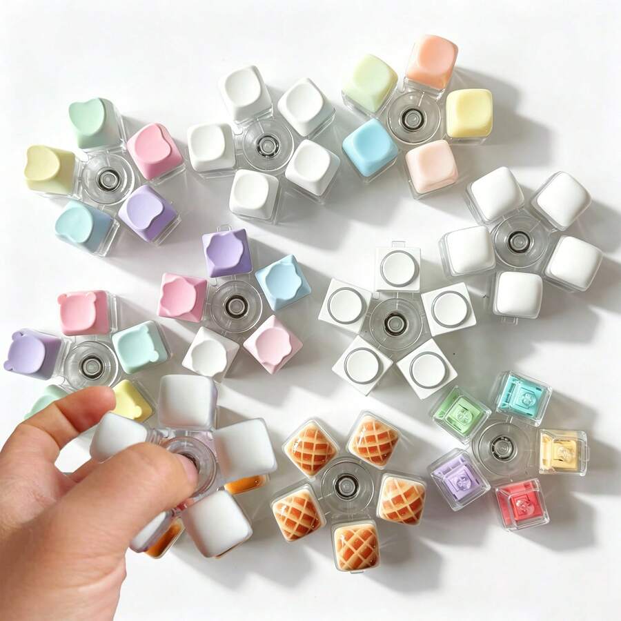 Keychain, Adult & Kids Stress Relief Toy, Bubble Wrap Sensory Keyboard ...