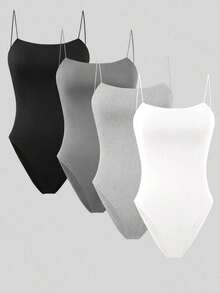 4 Piezas Body Tipo Camisola - Multicolor - Ver 1