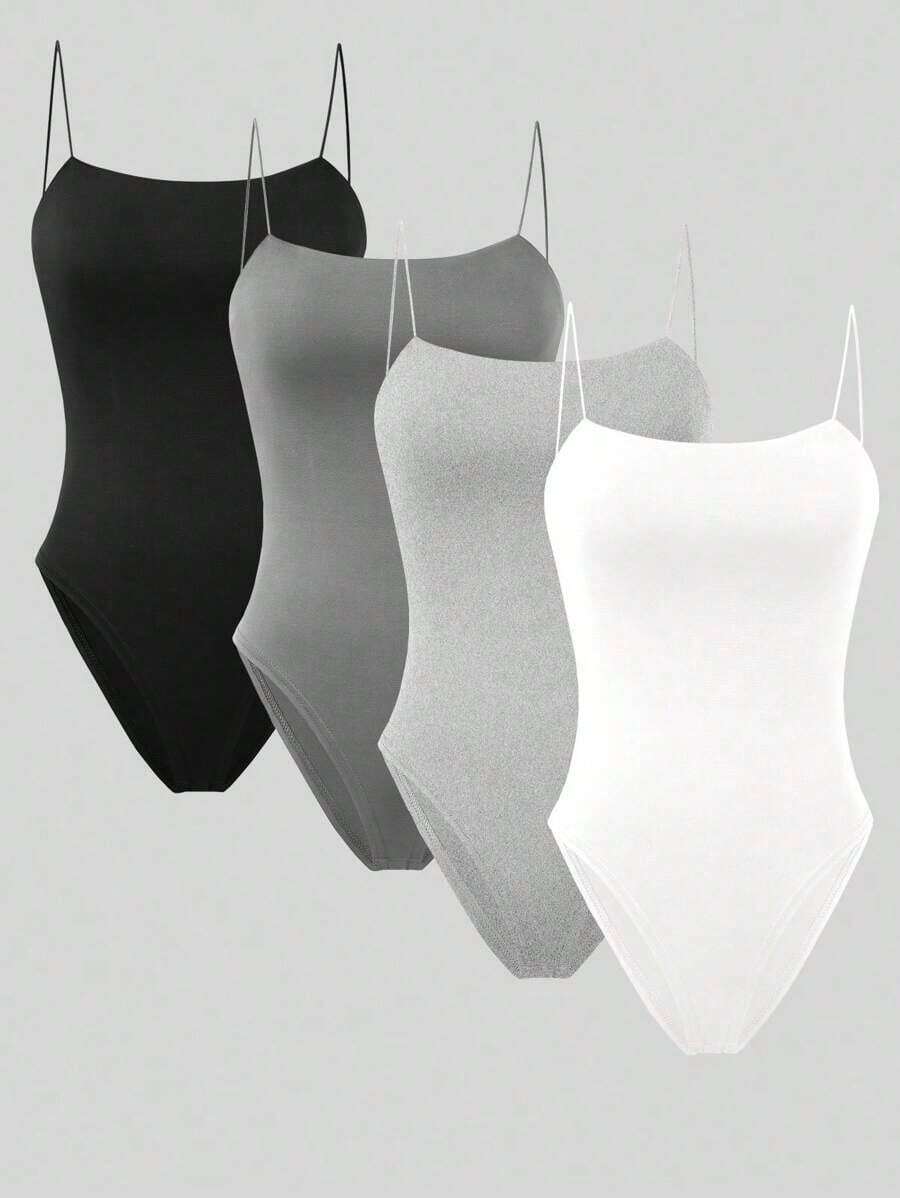 4 Piezas Body Tipo Camisola - Multicolor - Ver 1