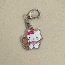 Sanrio Hello Kitty Crossbody Bag 1pc - Multi-Layer Design, Large Capacity, Made Of Durable Nylon Material. This Multi-Functional Crossbody Bag/Cute Cartoon Sports Bag/Shoulder Bag/Mini Backpack/Storage Bag Is Suitable For Daily Commute. It's An Excellent Birthday Gift For Her. - View 10