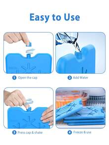 Reusable Blue Freezer Ice Box, Portable Outdoor Cooler Box Suitable For Camping, Picnic And Beach, High-Quality Insulated Ice Box For Freezing, Refrigeration And Thermal Insulation, Essential For Picnics | Thermal Insulation Design | Long-Lasting Insulation - Multicolor - View 5