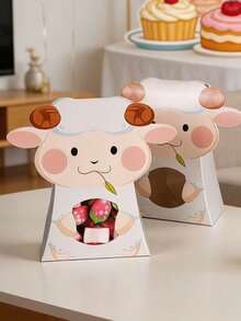 Hộp kẹo Eid Al-Adha (10 cái/5 cái), hộp quà tặng tiệc tùng, hộp trang trí hình cừu hoạt hình, hộp quà sinh nhật. - Nhiều màu - Xem 9