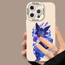 Tema de lucha de Lucario Azul Aura.funda de teléfono Fundas compatibles con ,Apple,VIVO,OPPO,,, y Honor.Fabricadas en silicona TPU,ofrecen protección contra golpes y caídas.regalos para mamá - Blanco - Ver 4
