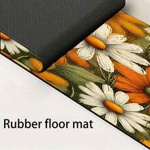 1pc Floral Pattern Faucet Cover, Durable Polyester, Quick Drying, Easy To Clean, Suitable For Kitchen And Bathroom, Easy Installation, Daily Decor, Gift, Bathroom Mat, Durable Faucet Cover, Faucet Accessory - Multicolor - View 11