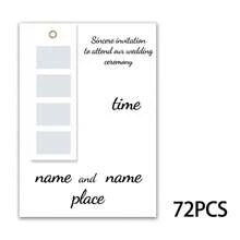 Customized Wedding Invitation Card, Personalized Text, Photo, Location Info, Bookmark Photo With Invitation, Metal Ring Binding, Ribbon Decor, Wedding Invitation - Sets - View 7