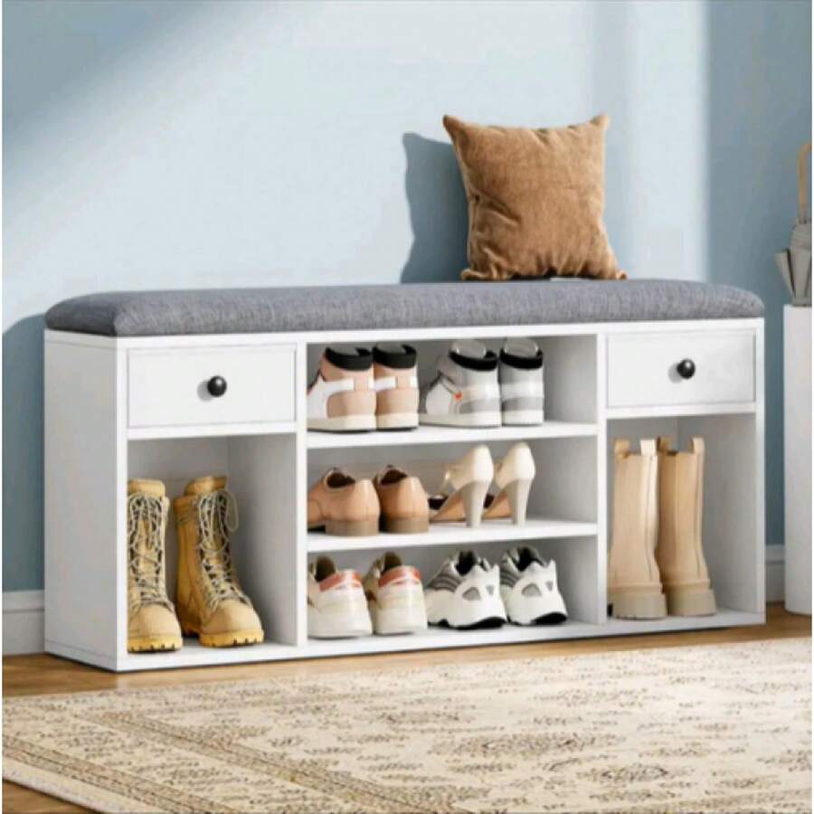 Taburete para cambiar de zapatos - Blanco - Ver 1