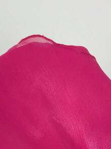 Vestido de vuelo con cuello halter, espalda descubierta y dobladillo con volantes de organza blanco, elegante y romántico para el Día de San Valentín - Vestido de muñeca de fantasía - Rosa Fucsia - Ver 8