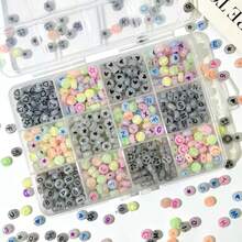Fashionable Mixed Acrylic Beads, Colorful & Letter Beads, DIY Jewelry Making Accessory Set - Multicolor - View 3