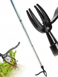 1pc 4-Prong Long Handle Weeding - Stainless Steel, Ergonomic Handle For Easy Weeding Without Bending, Gardening Removal Tool | Ergonomic Handle Design | Sturdy Construction, Puller - Single Head - View 12