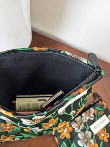 MEYOU FAIRY AGG Women's Fresh Style Makeup Bag, Inner Pouch, Portable Travel Toiletry Bag, Handbag, Multi-Functional Skincare Storage Bag, Women's Sanitary Pad Storage Bag, Gift For Mom Or Girlfriend, Student Pencil Case - Multicolor - View 6