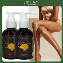 2 Gói Sữa Dưỡng Da Tự Làm Nâu MELAO, 100g/3.53oz, Sữa Dưỡng Da Tự Nhiên Không Cần Phơi Nắng, Sữa Dưỡng Da Vàng Lâu Trâu Cho Cơ Thể & Mặt, Công Thức Không Để Lại Vệt - 2 cái - Xem 3