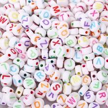 100/200/500/800/1000/3000/5000pcs Mixed Letter Beads, Round & Square Beads, For Jewelry Making DIY Beaded Letter Pattern Necklace Bracelet - Black - View 3