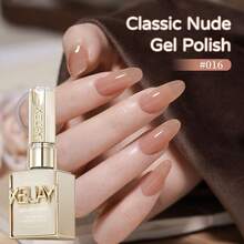 XEIJAYI Classic Nude Gel Polish, 10pcs Soak Off UV/LED Nail Polish Kit, Long Lasting Nail Art For French & Nude Manicure, Home Salon Essentials, Gift For Women, Professional 15ml Nail Gel - 彩色 - 查看 18