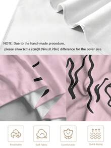 1/2pcs, Colorful Printed, Couple Beach Blanket, Beach Towel, Large Size Beach Towel, Soft Absorbent Striped Beach Bath Towel, Perfect For Travel, Vacation, Various Sports Towel, Bathroom Bath Towel, Pool And Camping Use, Essential Modern Bath Towel For Travel - Baby Pink - View 8