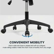 Ergonomic Computer Desk Chair High Back With Flip-Up Armrest Lumbar Support Black Home Office Study Chair - Black - View 8