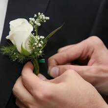 5/10/20/30個 綠色胸花夾花 T型夾 婚禮花藝製作工具 DIY 翻領花固定夾配件 - 綠色 - 查看 6