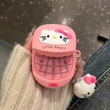 SANRIO Ốp bảo vệ tai nghe Bluetooth không dây KT hình mèo KT 3D dễ thương, kiểu dáng retro, tương thích với Pro 3, 1/2, chất liệu silicon, phù hợp với thế hệ thứ 4, thích hợp cho nữ. - Màu Hồng baby - Xem 1