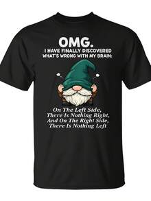 I Finally Figured Out The Problem With My "Dwarf Brain" T-Shirt. Monsterry Unisex Short Sleeve Printed T-Shirt Summer 2025-2026, 220g Pure Cotton. - 黑色 - 查看 6
