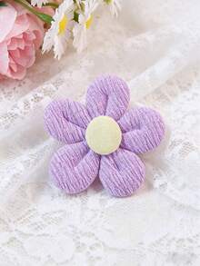 10pcs Padded Flower Decorations, Creative Floral Shapes, Garment Accessories, For DIY, Wedding Decor - Cotton-filled Flowers - View 12