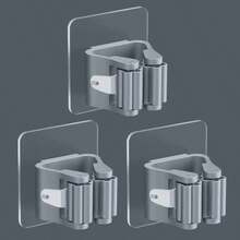 Giá treo chổi lau nhà 3/6 cái, không cần khoan, giá đựng chổi lau nhà chắc chắn, gắn tường cho phòng tắm nhà mới. - Nhiều màu - Xem 14