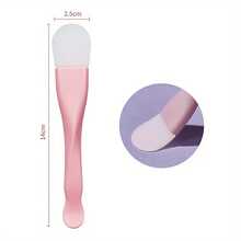 Double Head Silicone Mask Brush, Soft Mud Mask Applicator - Hồng - Xem 2