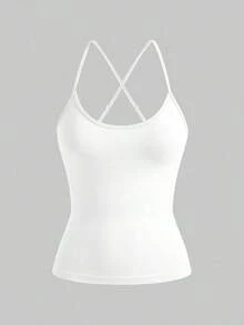 3 pares de camisetas sin costuras y versátiles para mujeres, combinación de negro, blanco y beige suave y ajustada como camisetas interiores - Multicolor - Ver 10