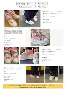 Alan Vincent [Free Return & Exchange] New High-Top Lace-Up Canvas Shoes, Women's Thick Sole Casual Shoes, Comfortable & Fashionable Pink Sneakers, Student Shoes, Versatile Casual Style [Size Runs Small, Suggest Ordering One Size Up.] - Pink - View 6