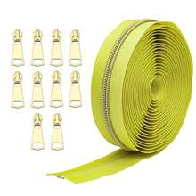 5# 5pcs Metal Zipper With 10pcs Zipper Pulls, Suitable For Home Sewing DIY Zipper Replacement - 5DDY+8P - View 14