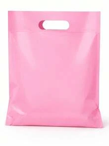 Kit 100 Unidades de Sacolas Plásticas Boca Palhaço para loja 20x30 Alça Vazada para loja - Visão 11