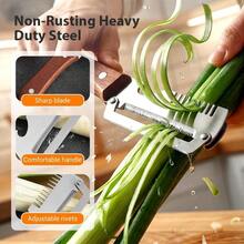 Multifunctional Vegetable Peeler For Kitchen, 2026 New 2 In 1 Stainless Steel Blade With Wooden Handle And Bottle Opener, Ultra-Sharp Kitchen Tool For Fruits And Vegetables (1) - 1 - View 3