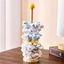 Wooden Hair Tie Organizer Rack, High-Quality Hair Accessories Display Stand For Scrunchies, Hair Clips, Hair Claw - Multicolor - View 8