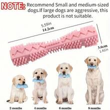 1 pieza Palo de masticado resistente, Cepillo de dientes Limpieza y Masaje de Doble Uso - Juguete Suave para Mascotas - Multicolor - Ver 4