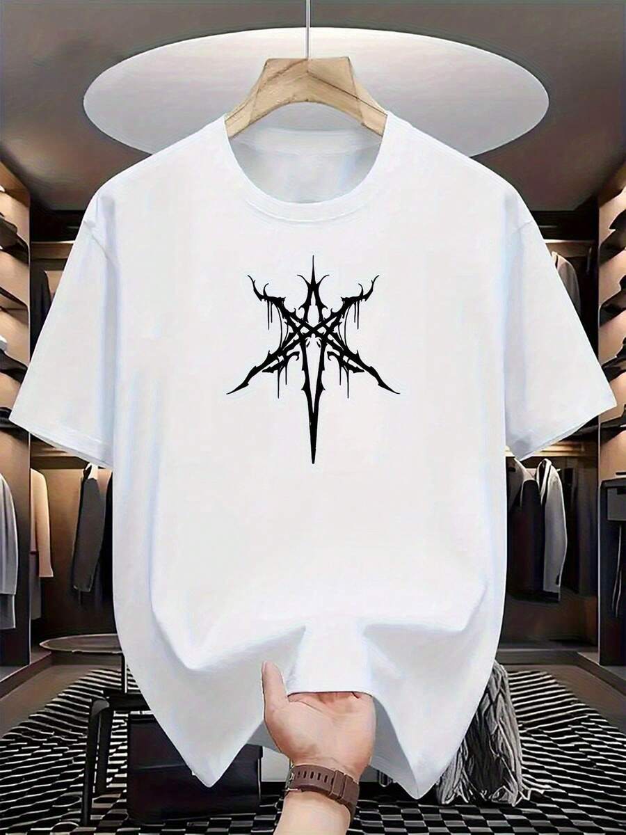 Camiseta unisex% algodón, modelo 2026, lavable aáquina, cómoda para todas las estaciones, adecuada para deportes al aire libre, fiestas en la playa y uso diario, con un diseño novedoso y estilo moderno, ¡tu mejor elección! - Blanco - Ver 1