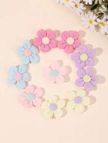 10pcs Padded Flower Decorations, Creative Floral Shapes, Garment Accessories, For DIY, Wedding Decor - Cotton-filled Flowers - View 7