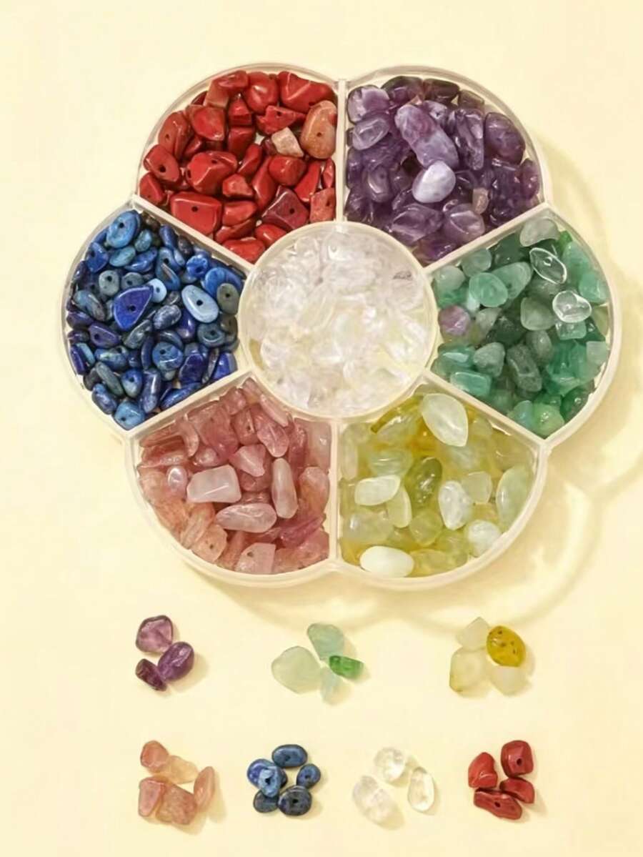Đá nghiền bảy luân xa, đóng hộp 1 hộp - Nhiều màu - Xem 1