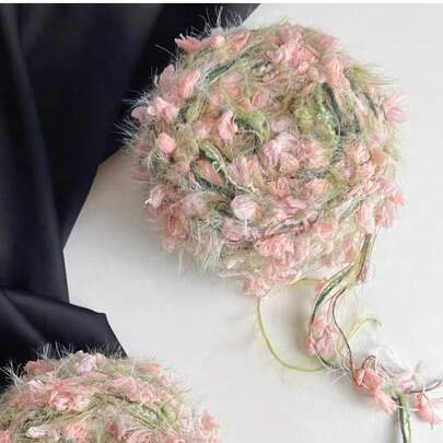 50g Unique Colorful Professional Yarn, Blended Fluffy Fancy Yarn Of Polyester And Mohair, Suitable For DIY Scarves, Hats, Gloves, Bags