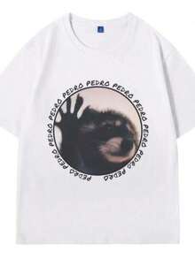 Camisetas estampadas de moda para mujer, tops de estilo urbano de talla grande, camisetas de verano cómodas y elegantes que combinan con todo. Camiseta con estampado gráfico de la cantante Melanie Martinez para hombre y mujer, camisetas vintage de talla grande estilo Harajuku, camisetas de algodón de manga corta 70230. - Blanco - Ver 6