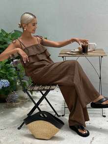 Women Midi Dresses - Whole Grain Coffee - View 4