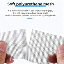 1Pc Self-Adhesive Mosquito Net Repair Tape, Waterproof Screen Patch For Window Door Screen Curtain Dorm Tent Mesh Fix, Easy Cut Strong Sticky Net Repair Sticker, Household Home Decor Accessories - Window Screen Repair Subsidy - View 8
