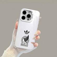 Logotipo del águila negra de México en el fútbolfunda de teléfono Fundas compatibles con ,Apple,VIVO,OPPO,,, y Honor.Fabricadas en silicona TPU,ofrecen protección contra golpes y caídas. - Blanco - Ver 5