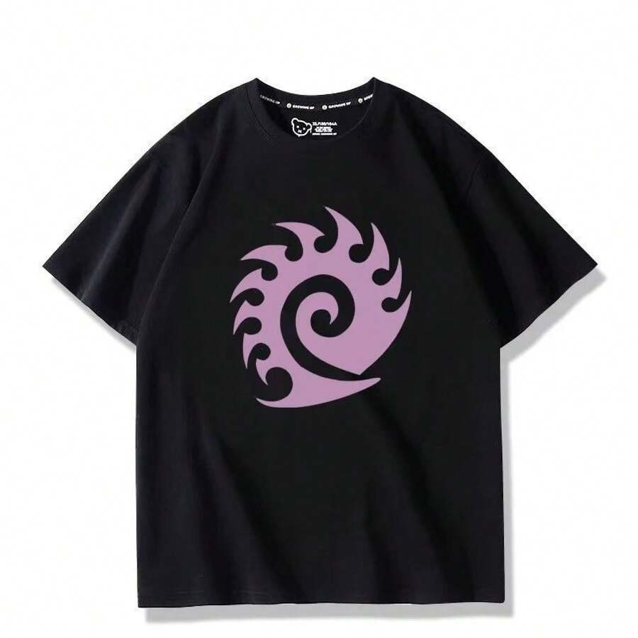 Dragon Raja Lu Mingfei Novel Cosplay T-Shirt, For Anime Conventions, Short Sleeve, Breathable For Summer, Plus Size. - 黑色 - 查看 1