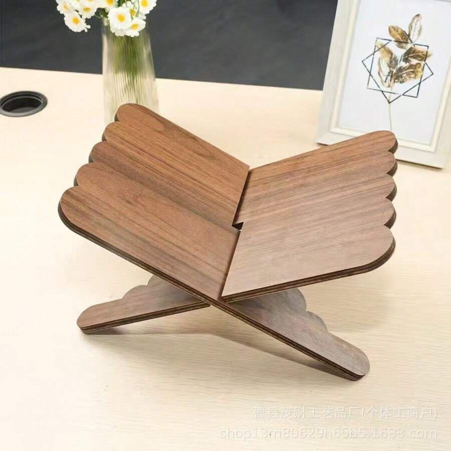 Wooden Bookshelf, Home Study Desk Book Display Rack, Desktop Book Storage Organizer, Reading Shelf, Hotel Decor - Multicolor - View 1