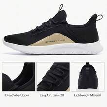 Women's Energycloud Lightweight Slip On Walking Running Shoeszapatos Elegantes De Mujer - Vàng đen - Xem 5
