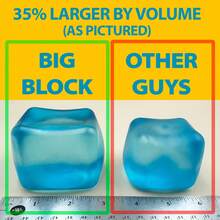 Big Block Squishy Cube, JumboSensory Fidget Toy, 35% Larger ThanStandard, Stress Relief Hand Toys ForAnxiety, Classroom Prizes, ASTMCertified - 藍色 - 查看 3